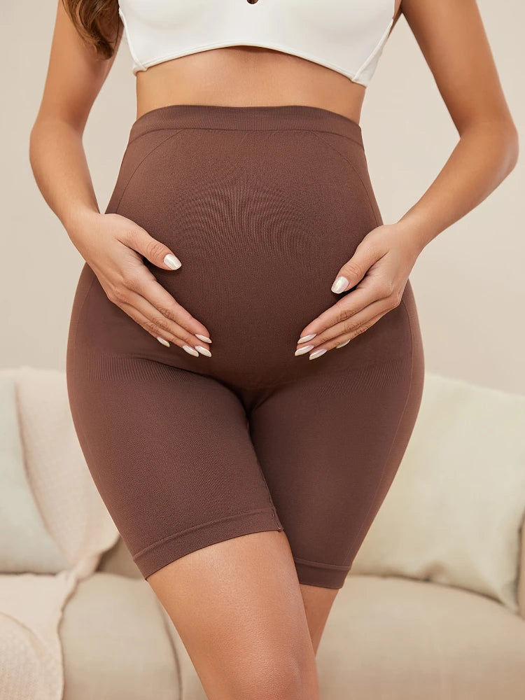 Maternity Striped Tights Plus Size High Elasticity Underwear Clothes for Fat Pregnant Women Pregnancy Breathable Safety Shorts