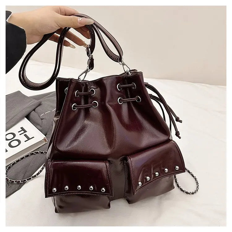 Women's Hand Bag With Elegant Classic Style And Premium Leather Featuring Trendy Design For Commute
