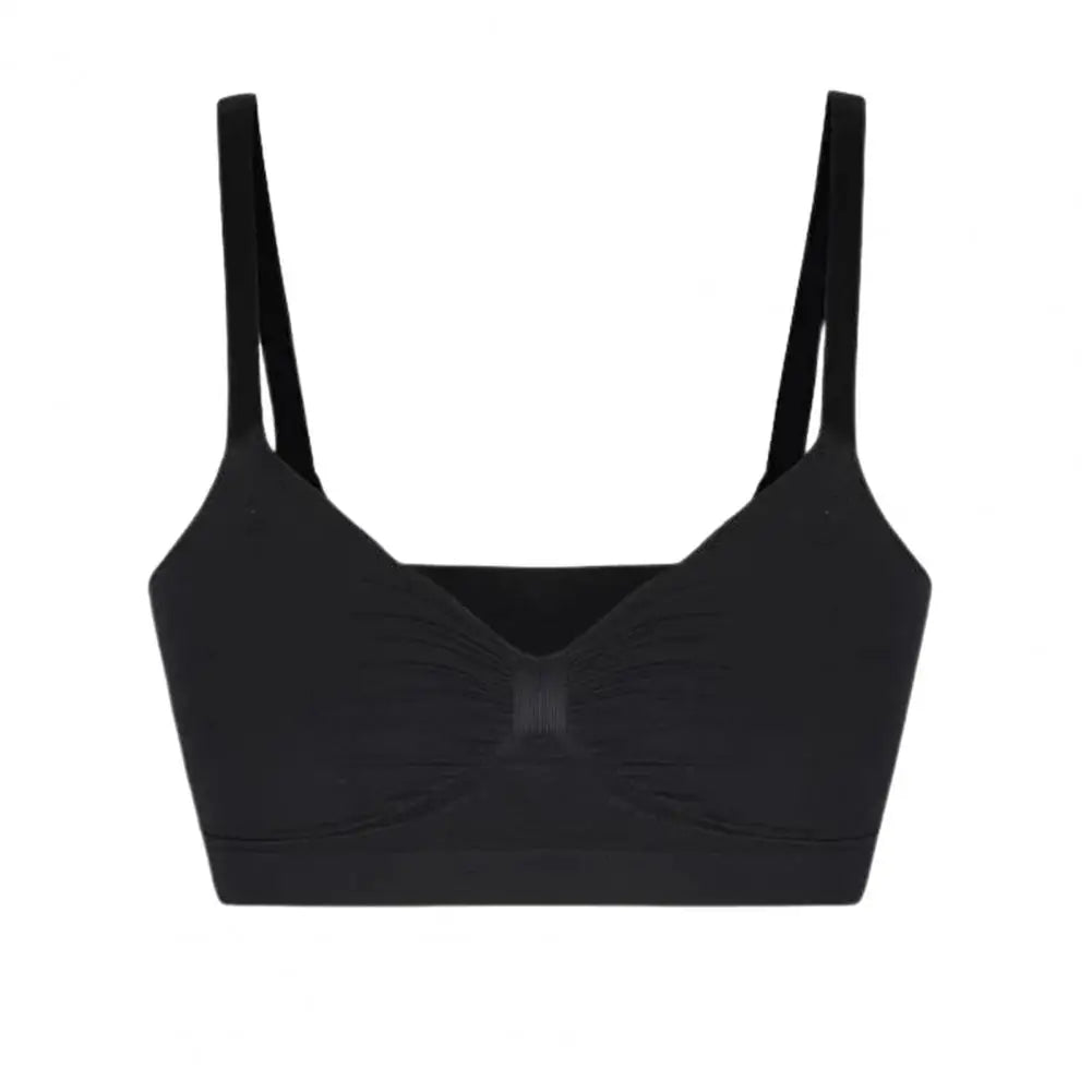Sports Bras for Women Wireless Soft Workout Bra Full Coverage Push Up Bralettes Seamless Crop Cami Bra for Yoga Fitness