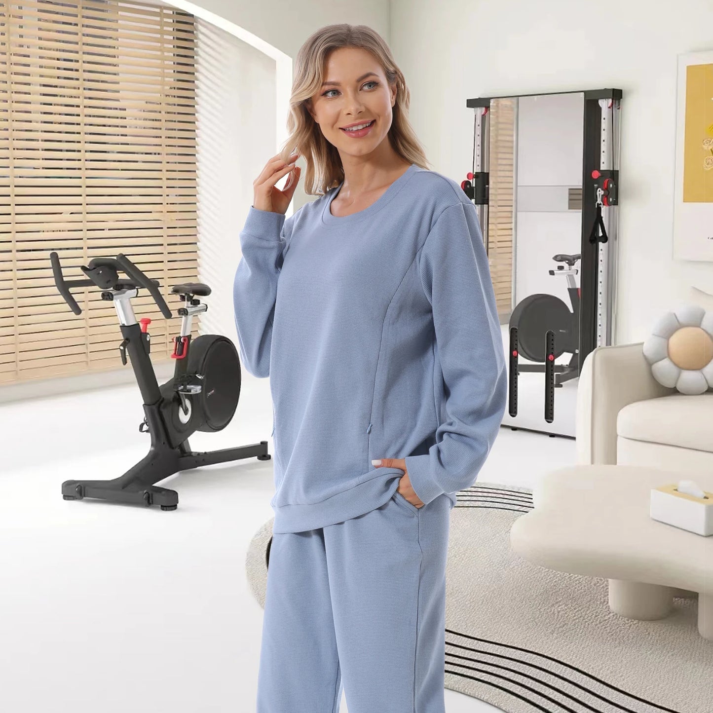 2025 New Maternity Clothes Wear Waffle Breastfeeding Sweater Hoodies Pregnancy Casual Tops for Pregnant Women Autumn Winter