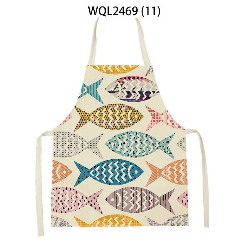 Kitchen Aprons for Women Linen Bibs Household Cleaning Apron Home Waterproof Chefs Cooking Baking Apron for Child