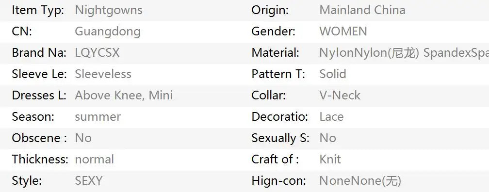 Nightdress Hollow Out Women's Sleepwear Dresses Lingеrie Set Nightdress Contrast Lace Backless Sleep Mini Dress Pijama Mujer