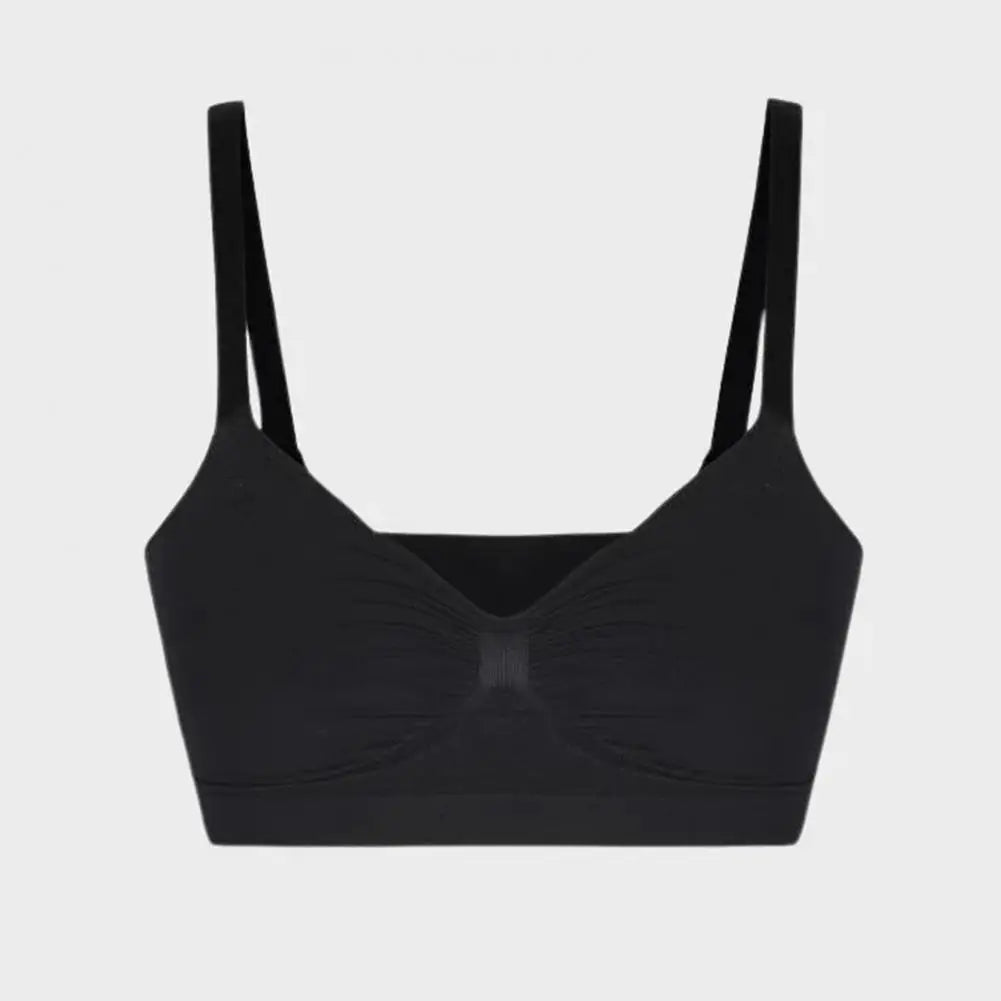 Sports Bras for Women Wireless Soft Workout Bra Full Coverage Push Up Bralettes Seamless Crop Cami Bra for Yoga Fitness