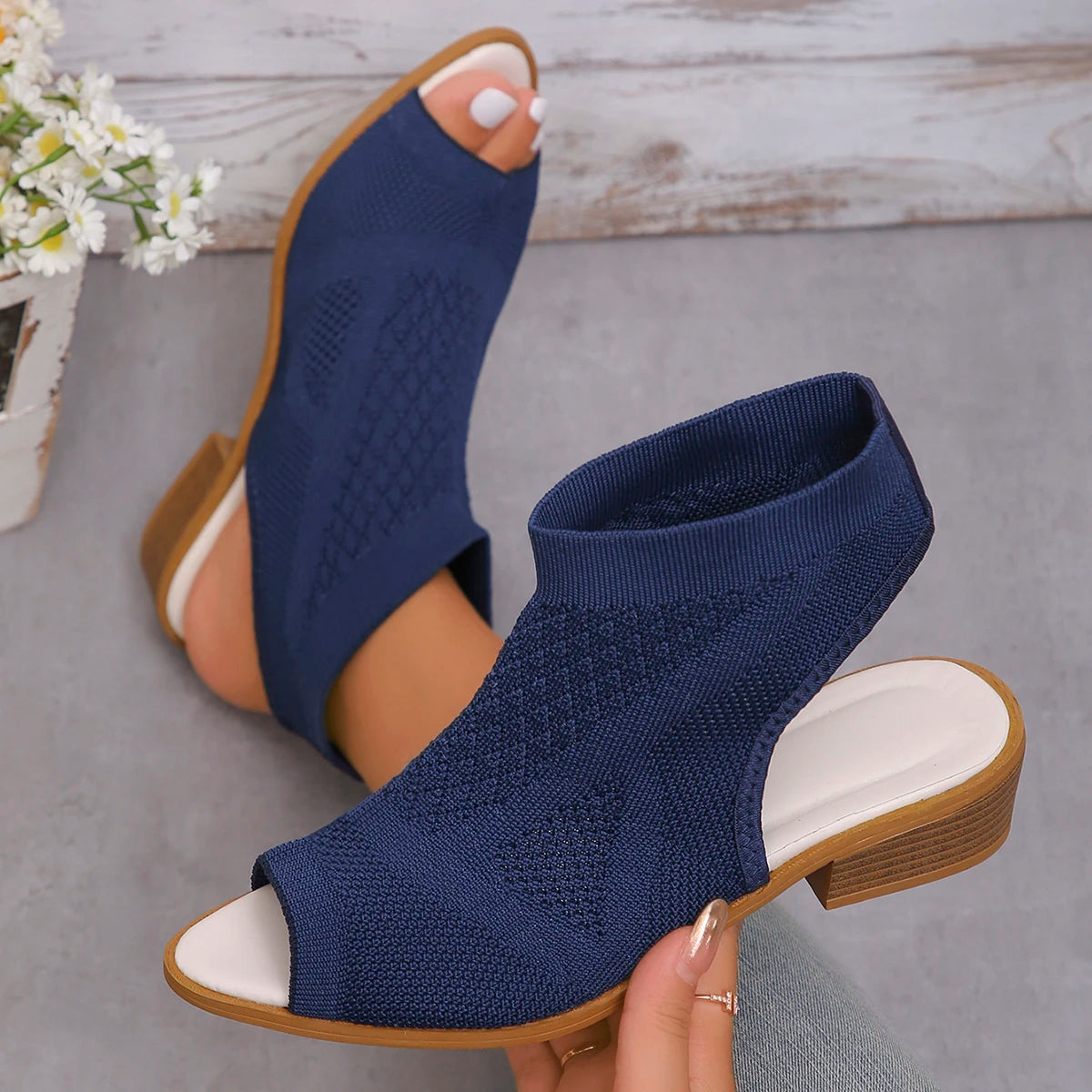 Women Sandals 2024 New Summer Fashion Casual Comfortable Sandals Open Toe Lightweight Outdoor Sandals Women Shoes for Women