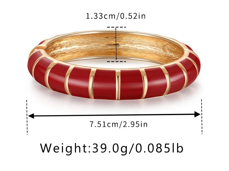 Multicolor Enamel Metal Bangles For Women New Designed Fashion Trendy Jewelry Accessories Gifts Bohemia Fancy Styles Bijoux