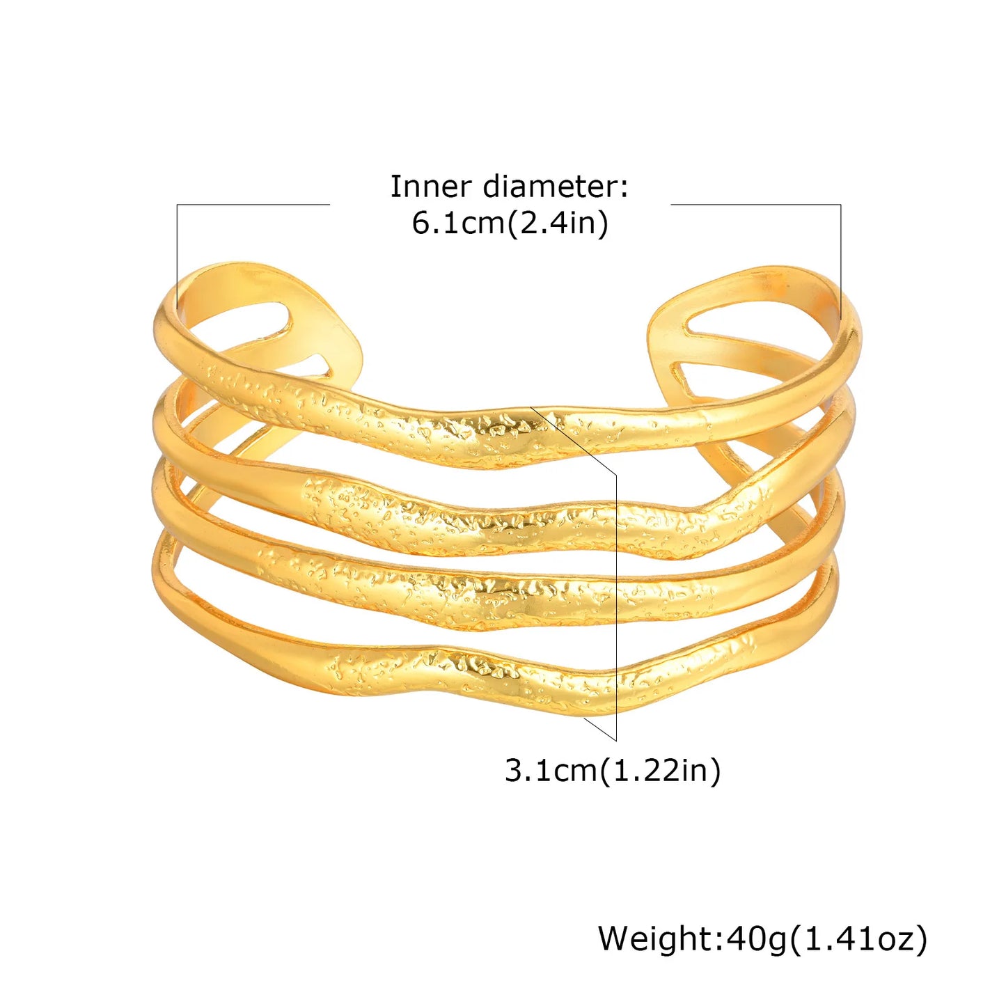 Simple Bangle for Women, Luxury Geometric Adjustable Stainless Steel Bangles, Stainless Steel 18K Plated Vintage Jewelry Gift