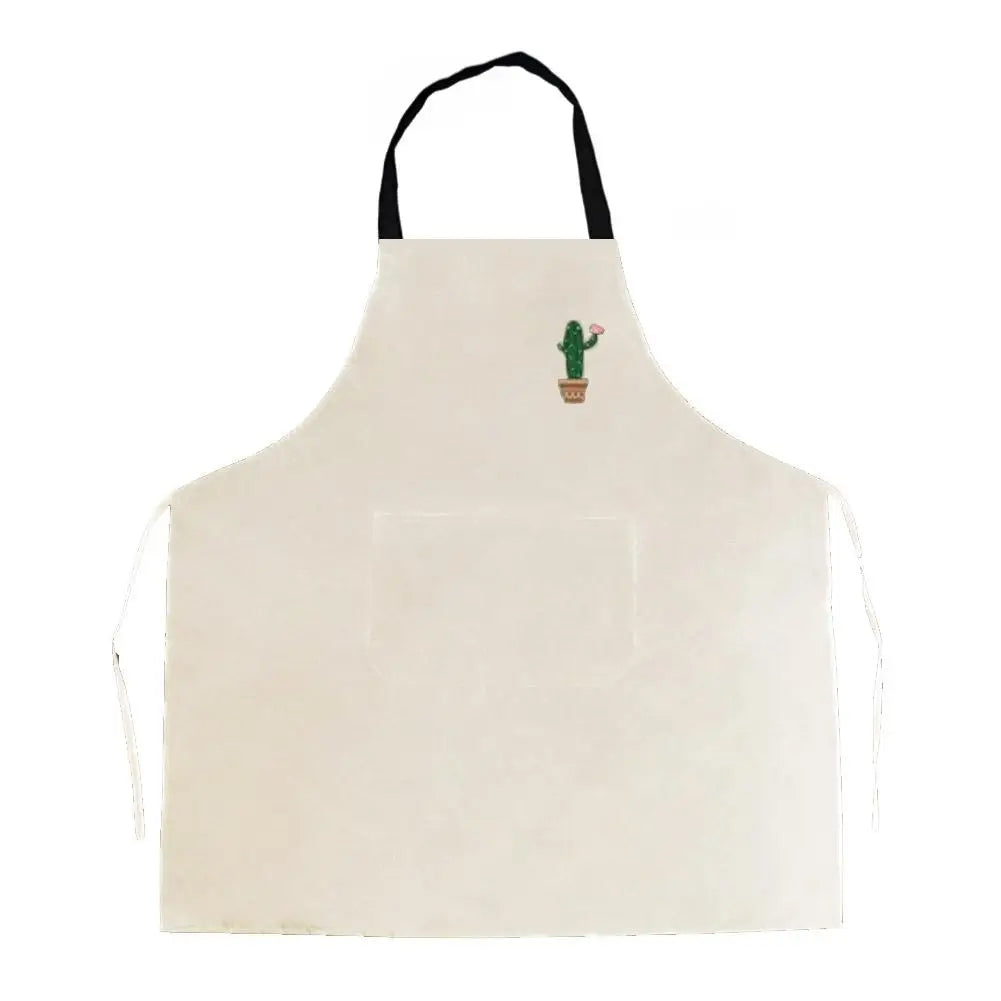 Kitchen Cooking Apron Unisex Household Solid Color Chef Waiter Barbecue Hairdresser Adult Pocket Apron Kitchen Supplies Tool