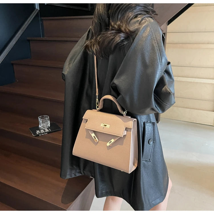 Stylish High-End Minimalist Handbag For Women Featuring Trendy Design And Large Capacity Solid Color Crossbody Bag Luxury