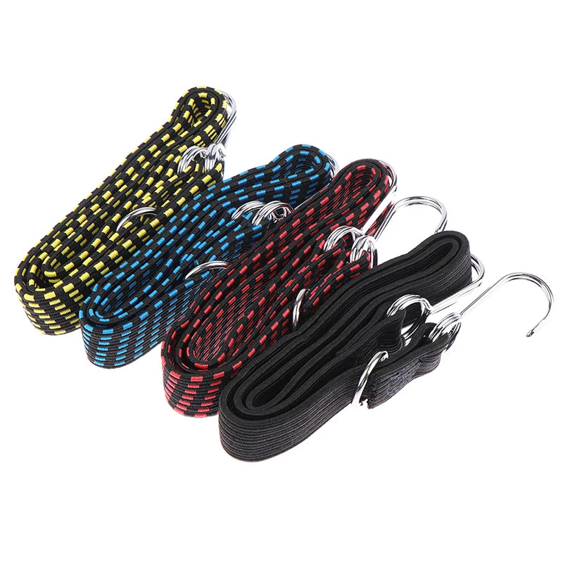 Motorcycle Elastic Belt Rubber Strap Elasticated Luggage Roof Rack Tension belt Portable Fixed Band Hook Bike Bicycle Accessory