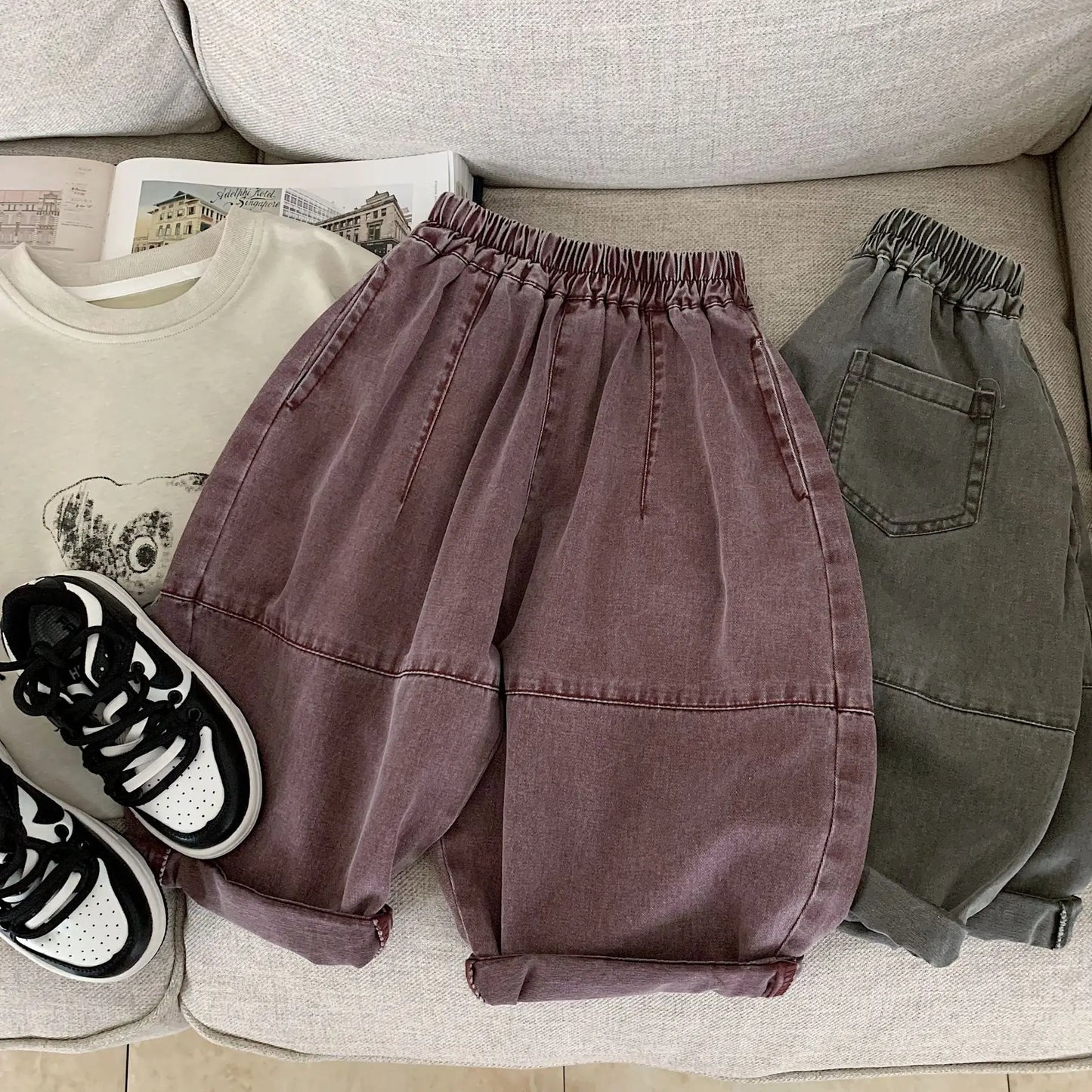 Children‘s Trousers 2025 Autumn New Men’s And Women‘s Loose Trousers And Children’s Pants