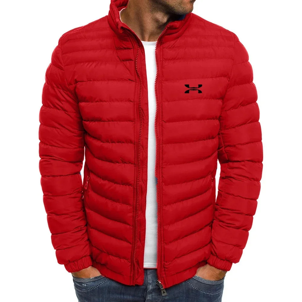 2025 Winter Jacket Men's Stand Collar Warm Parka Coat Street Fashion Casual Brand Outer Men's Winter Down Jacket