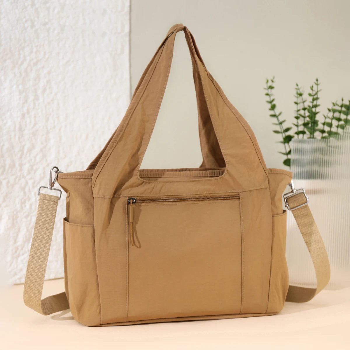 High-end logo canvas handbags, large-capacity handbags, commuter shoulder bags, college students' class schoolbags,exclusive di