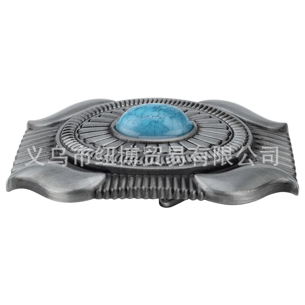 The Gate To Future Science Fiction Belt Buckle Start Button
