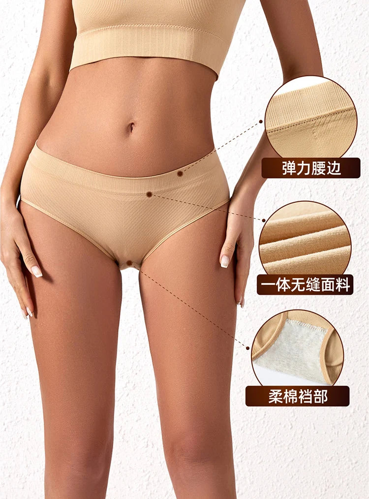 Menstrual Panties for Women Comfortable Physiological Underwear Absorbency Leak Proof Briefs Cotton Lingerie Period Underpants