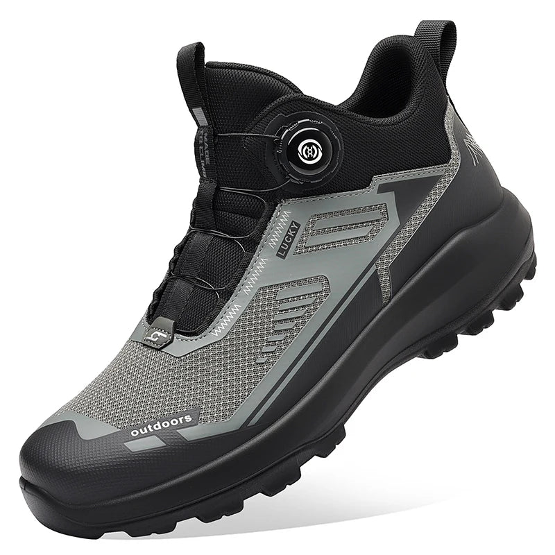 Leisure Walking Outdoor Sports Shoes, Anti Slip, Lightweight, Fashionable, Versatile Shoes, Round Toe Outdoor Shoes, Solid Color