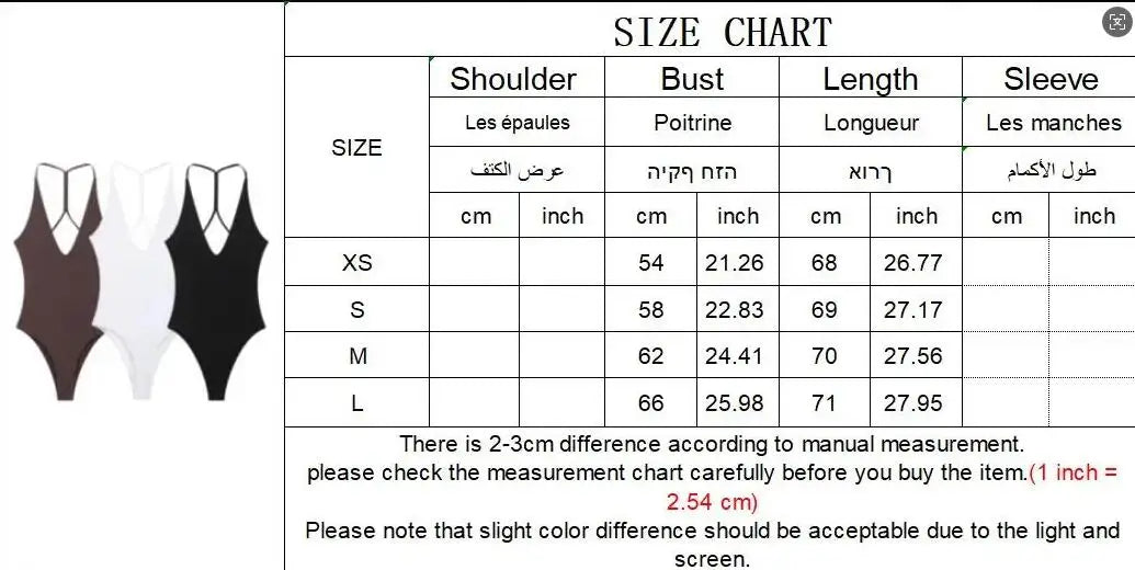 Women Fashion Sexy  Bodysuit Backless Tops Slim Women Top Chic V Neck Sling Body Suits Summer Female High Street Outwear