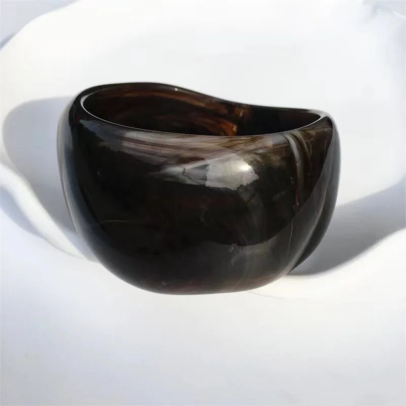 Fashionable irregular bangles with marble pattern for women bracelets for women