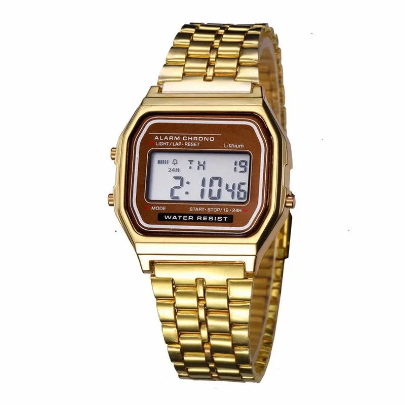 2025Digital Watches For Men Sports Waterproof Bracelet Clock Gold Electronice LED Wristwatch Women