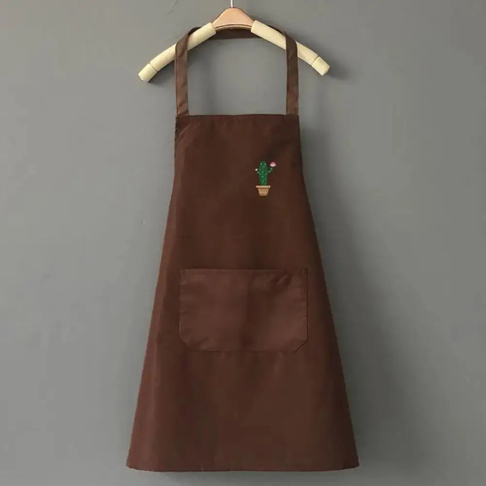 Kitchen Cooking Apron Unisex Household Solid Color Chef Waiter Barbecue Hairdresser Adult Pocket Apron Kitchen Supplies Tool