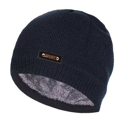 Knitted Hat Men Winter Hats For Women Beanie Hat Cap Fur Skullies Beanies шапка мужская Skull Gorro Bonnet Caps Man