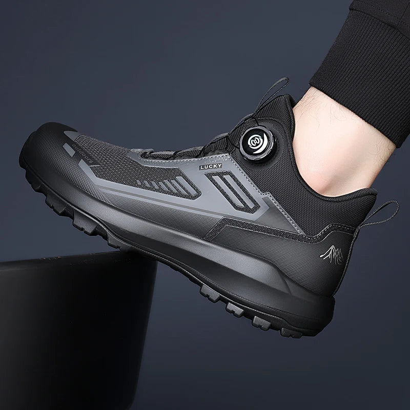 Leisure Walking Outdoor Sports Shoes, Anti Slip, Lightweight, Fashionable, Versatile Shoes, Round Toe Outdoor Shoes, Solid Color