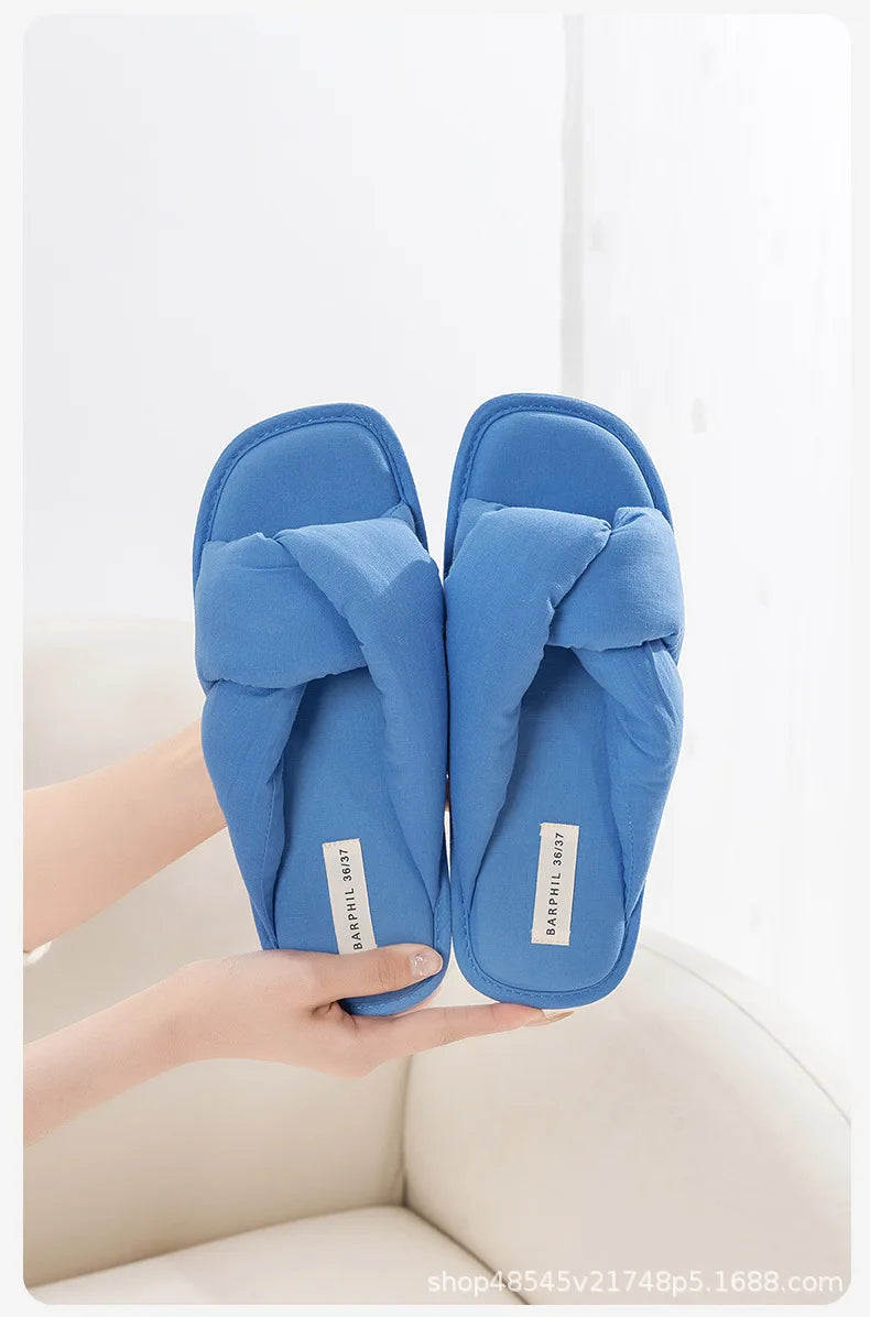 Slippers women's spring 2025 new non-slip, silent and comfortable four-season indoor home slippers women