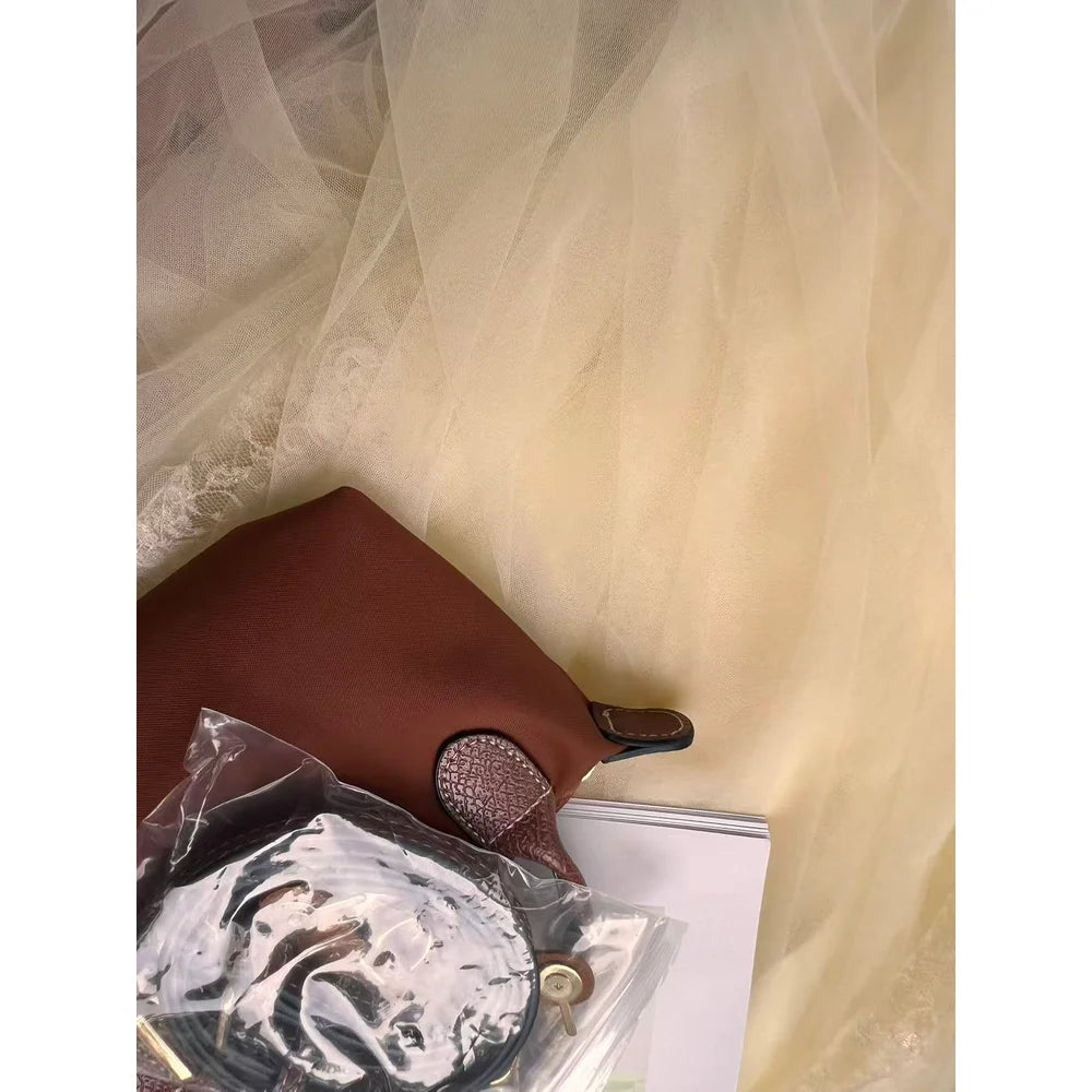 Handheld crossbody bag with no holes, classic retro bag, women's bag, shoulder bag, nylon mini bag