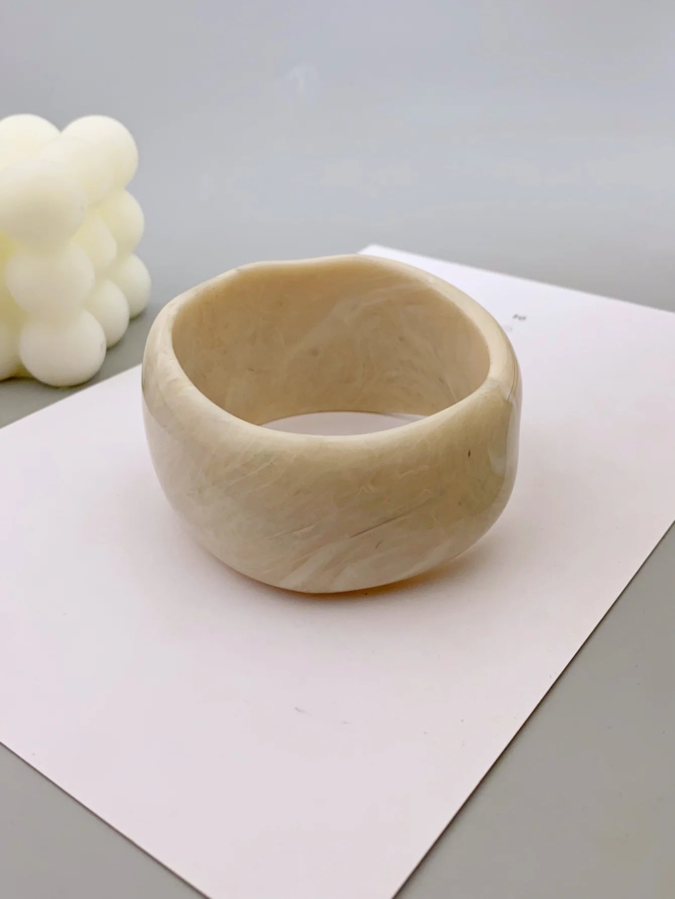 Fashionable irregular bangles with marble pattern for women bracelets for women