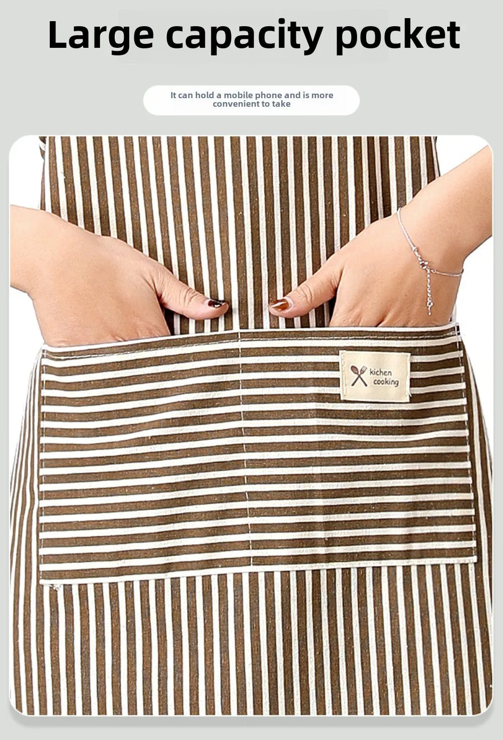 Kitchen Cooking Aprons Adjustable Bib Waterproof Chef Apron with 2 Pockets for Men Women Cooking Clothes Baking BBQ Grill Aprons