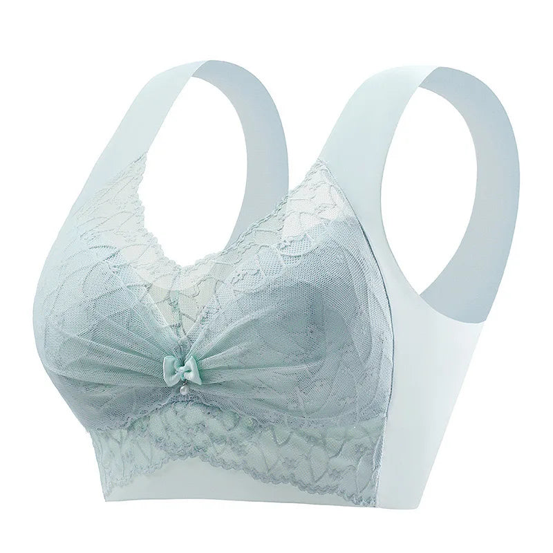 Beautiful Back Bra For Women, Fixed Cup, Adjustable, Seamless Push-up, Secondary Breasts, Anti-sagging, Lace Vest Bra