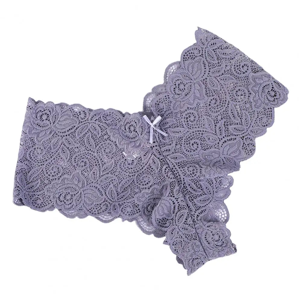 Women's Panties Floral Lace Low Waist Briefs Stretchy Sexy Breathable Underpants For Girls Daily Wear And Sleep 여성 속옷