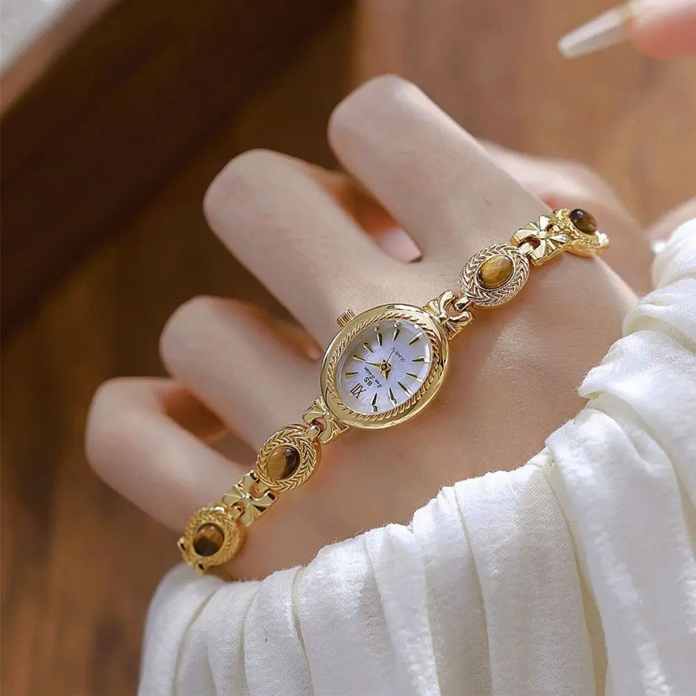 Elegant Women's Bracelet Watch Exquisite Melard Color Quartz Wristwatch Portable Simple Ladies Business Watches Female Gift