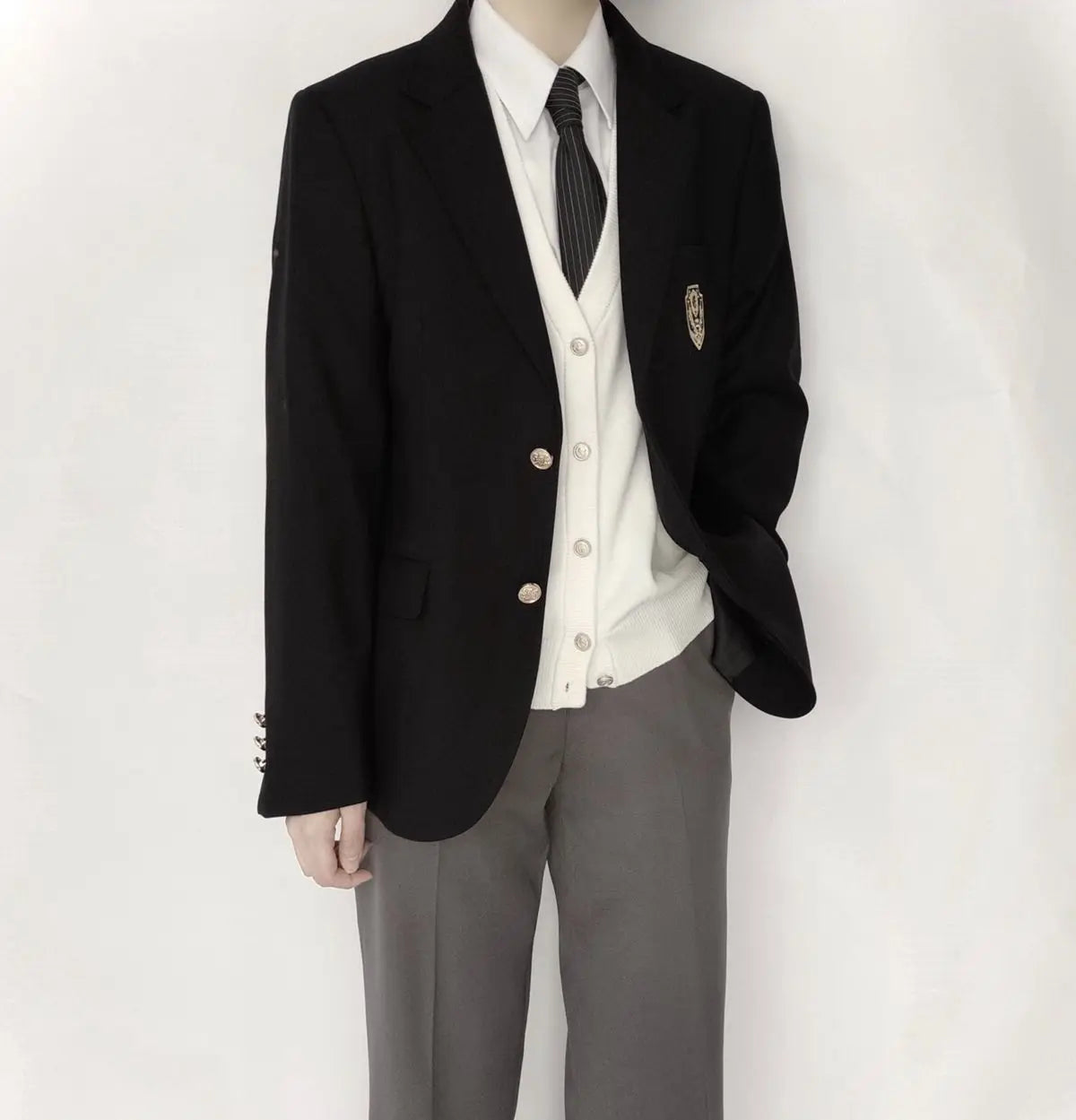 Blazer for Women Notched Collar Single Breasted Black Blazers Outwear JK College Student Uniform Autumn Loose Streetwear Chic