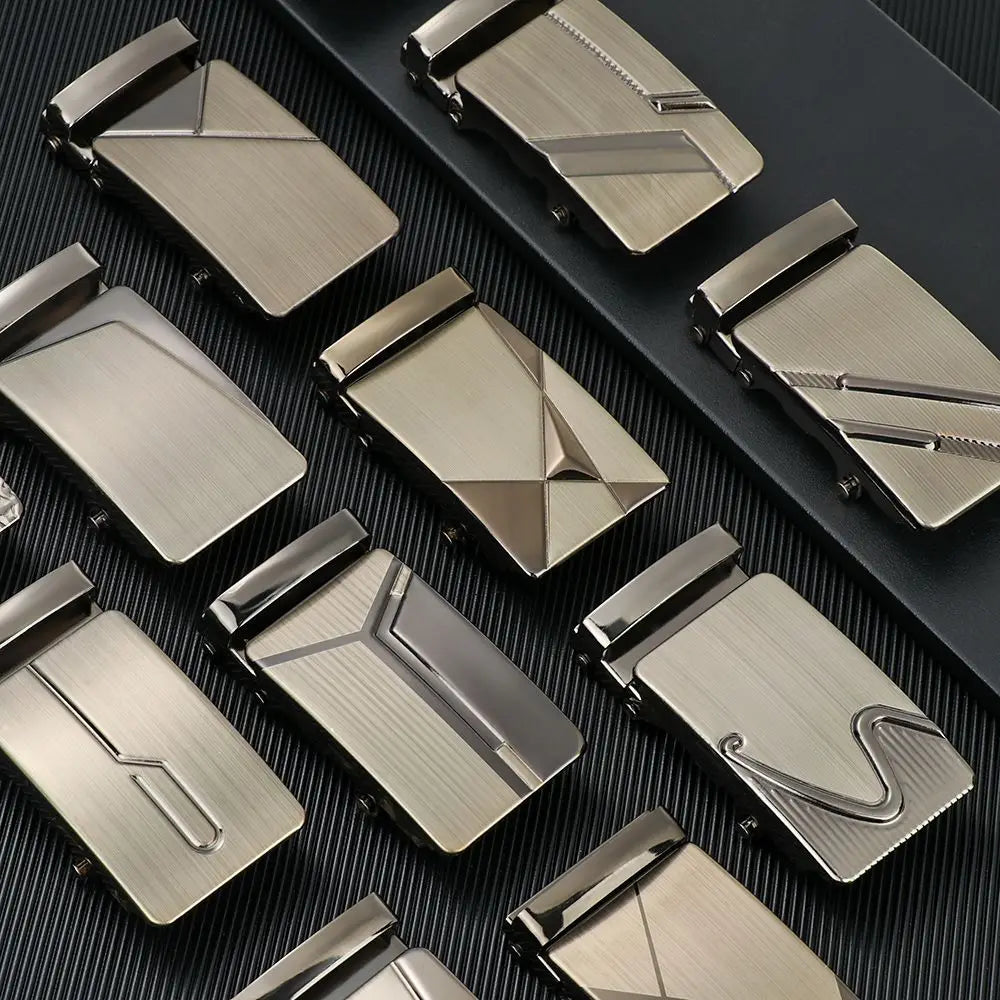 DIY Automatic Buckle Slide Belt Strap Buckle Belt Buckle Business Accessories Leisure Belt Head Men's Belt Head