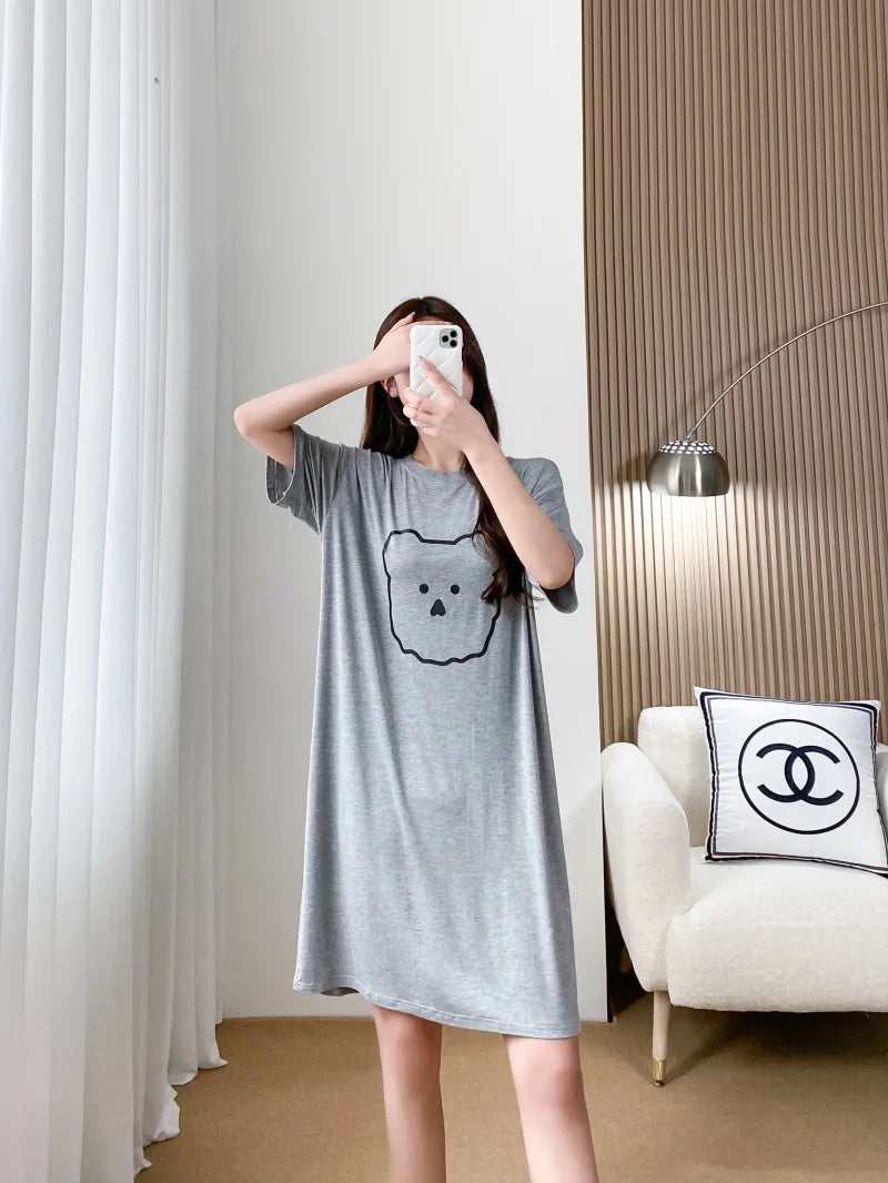 Nursing Dresses Pregnant Breastfeeding Dress For Women Summer Maternity Loose Casual Feeding Clothing