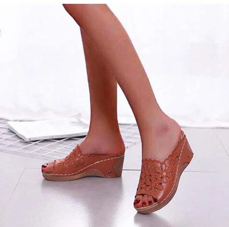 Sandals Shoes Women Summer Comfortable Women Shoe Slides Shoes Woman Wedge Walking Shoes Party Female Footwear Slippers Woman