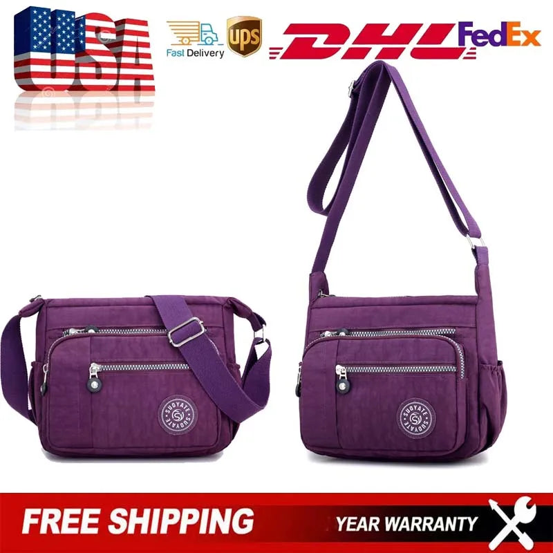 New Women Handbags Casual Crossbody Shoulder Bag Women's Nylon Waterproof Messenger Bags For Ladies Diagonal Bag Travel Purses