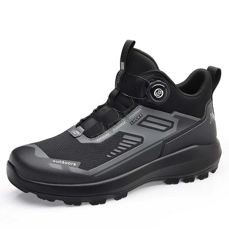 Leisure Walking Outdoor Sports Shoes, Anti Slip, Lightweight, Fashionable, Versatile Shoes, Round Toe Outdoor Shoes, Solid Color