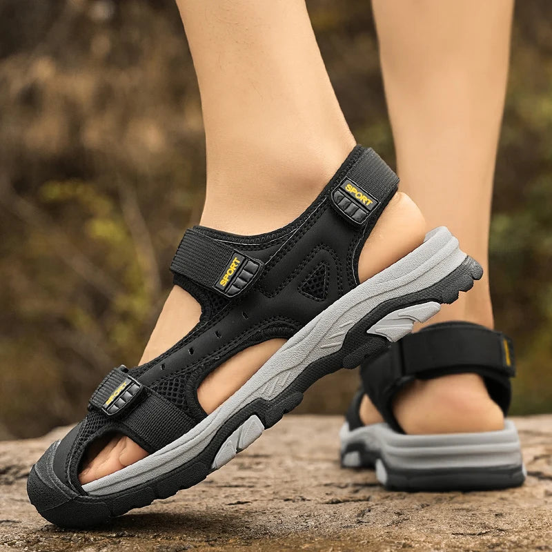 Baotou beach shoes, sandals, trendy shoes, sports outdoor slippers, versatile, non-slip and wear-resistant