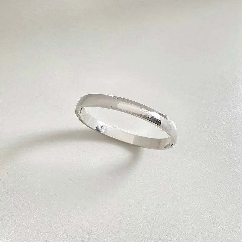Stainless steel bangles for women minimalist simple bangles stainless steel jewelry new in non tarnish 2024