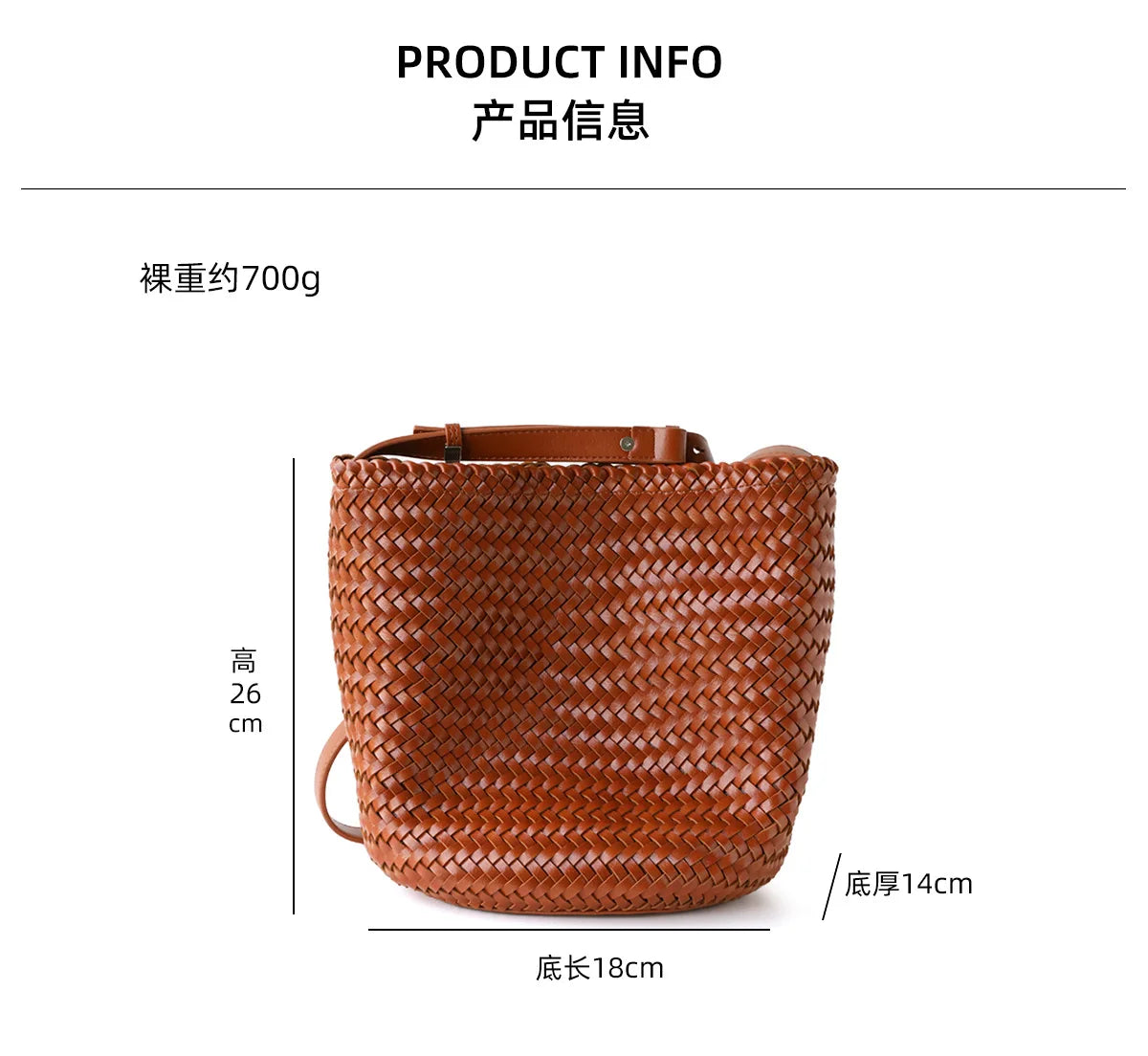 Motingsome Handwoven Bag Women's Bucket Luxury Designer Bags Niche Casual Bucket Bag Handmade French Retro Shulder Purse 2025