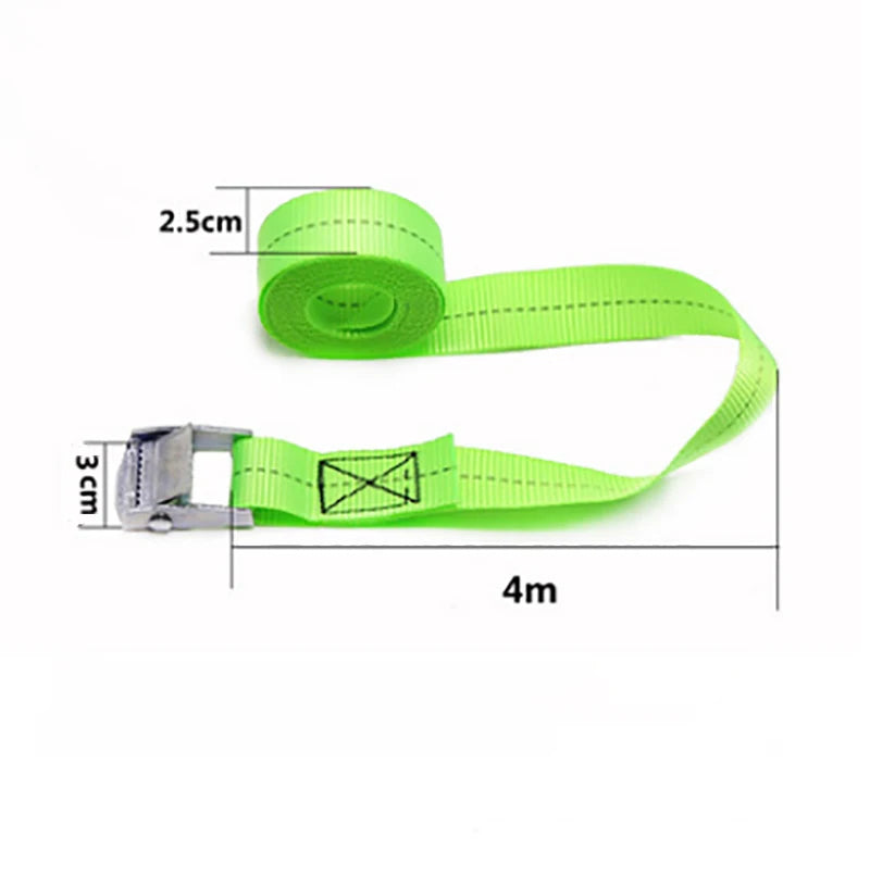 motorcycle bike Strong Buckle Tie Down Belt cargo straps With Metal Buckle Tow for Luggage Bag Rope Ratchet Belt