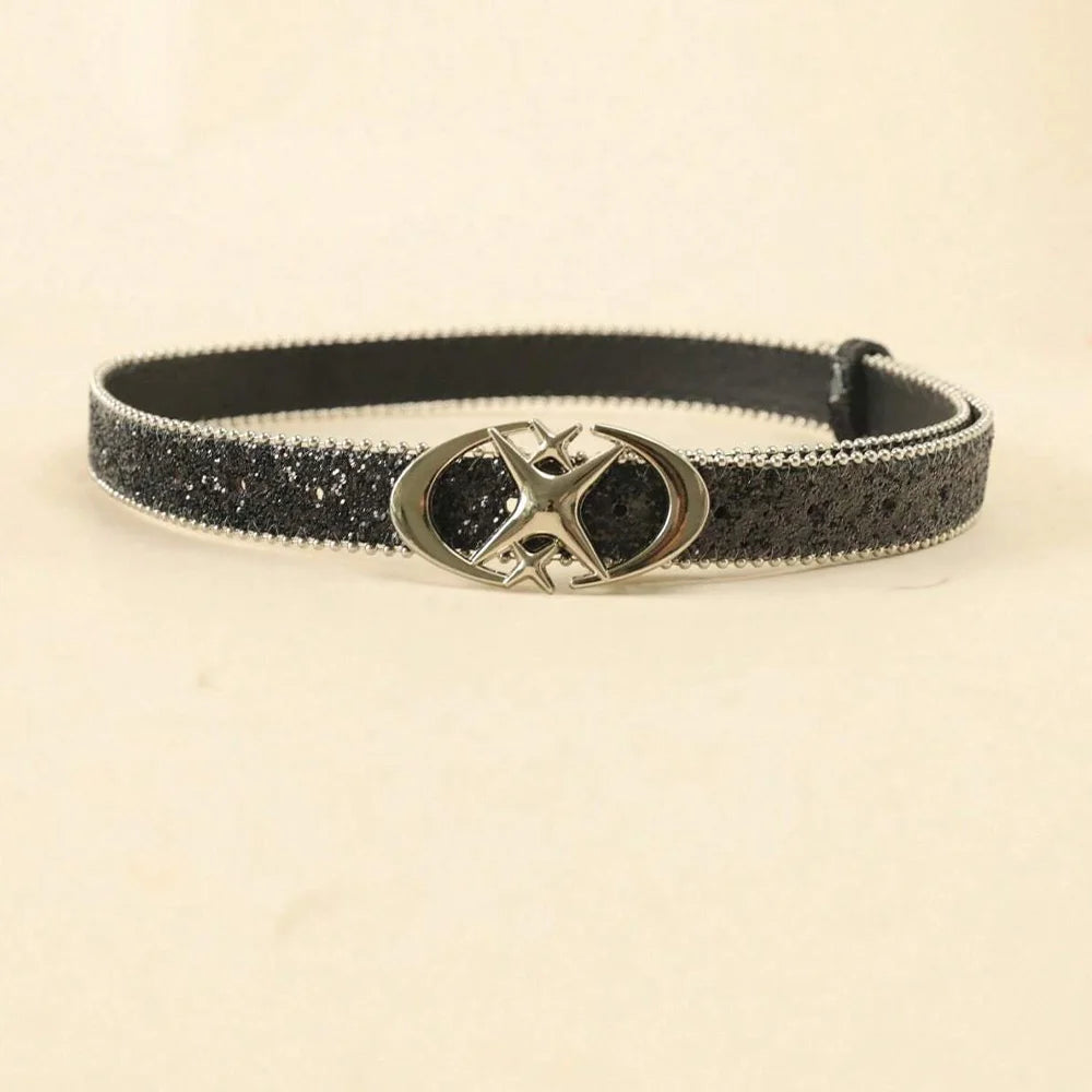Designer Belts for Women High Quality Luxury Unisex Jeans Men Gift Belt Female Y2K Shinny Sequin Strap Dress Waistband Western