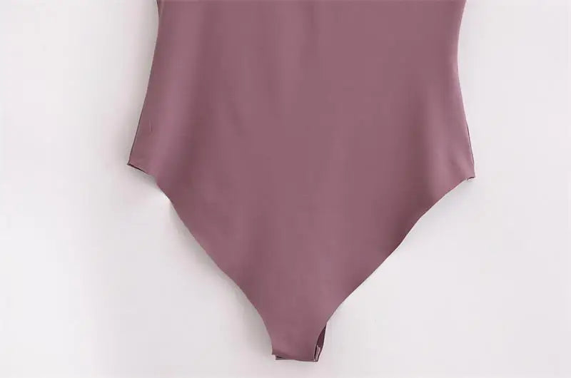 Bodysuits Summer Women's 2025 New Elastic Tight-Fitting Jumpsuit Chic Elegant Holiday Women Bodysuits Fashion Youth Jumpsuit