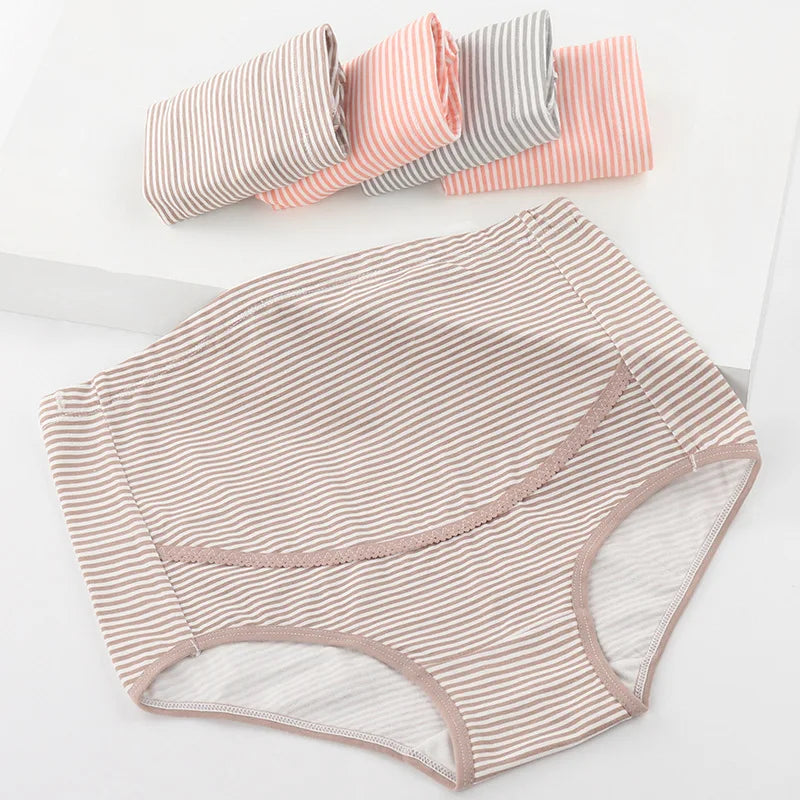 Maternity High Waisted Panties Maternity Cotton Underwear Pregnant Women Large Size Briefs Pregnant Women Mum Breathable Panties