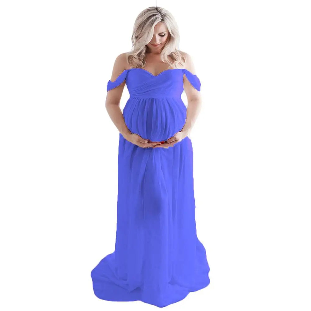 Maternity Dresses For Photo Shoot Sexy Robe Grossesse Shooting Photo Maxi Dress Wedding Party Photography Pregnant Women Clothe