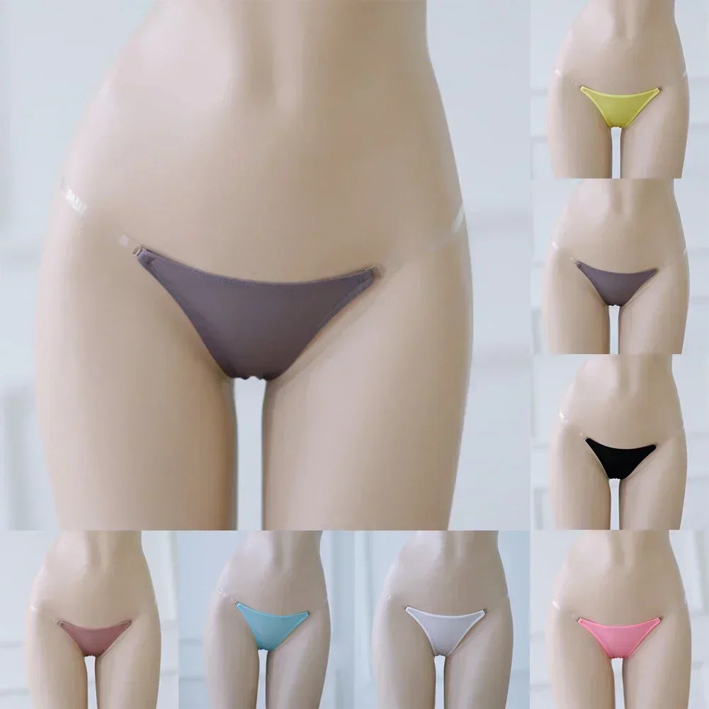 Sexy Women See-Through Panties Low-Rise G-string Thongs Seamless Lingerie Transparent Sensual Female Underwear Underpants