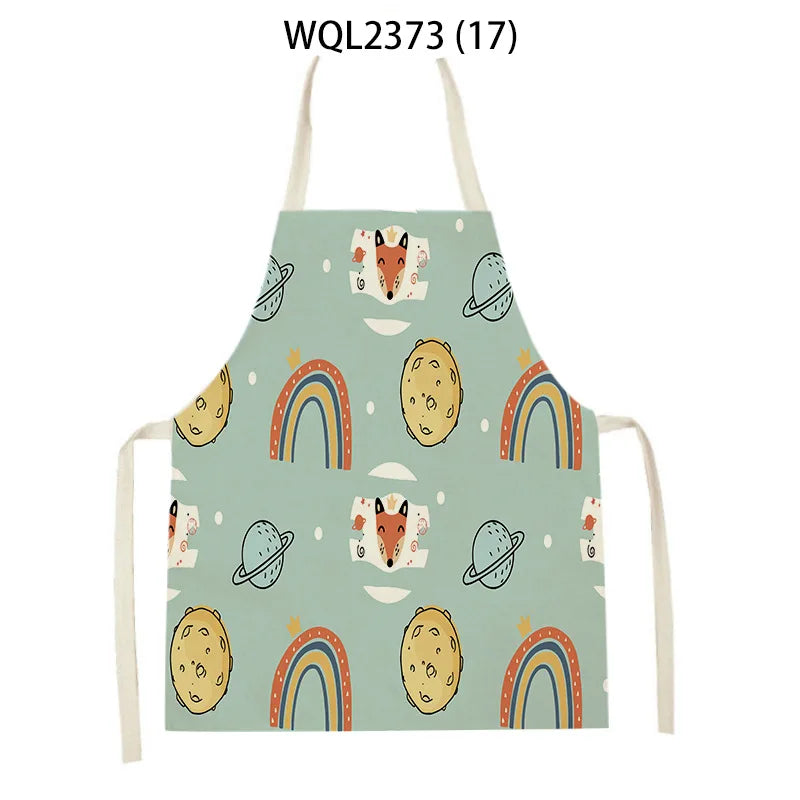 Apron Kid Apron Kitchen Household Item Animal Cartoon Apron Adult Hair Apron 55-68cm Apron Custom Logo Kitchen Supplie Tablier