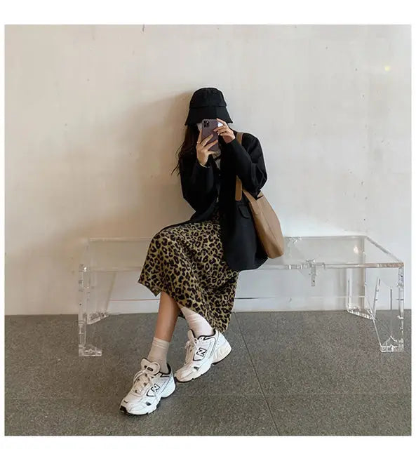 Women"s Outerwear Overcoat Female Mujer Colors Outerwear Plaid Suits Print One Stand Pad Street And Asymmetrical Design
