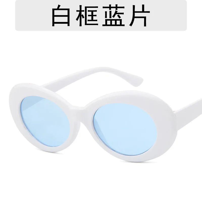 Women Sunglasses Vintage Small Oval Sunglasses Female Retro   Fashion Eyewear Children Sun Shades Men Classic Driving Goggles